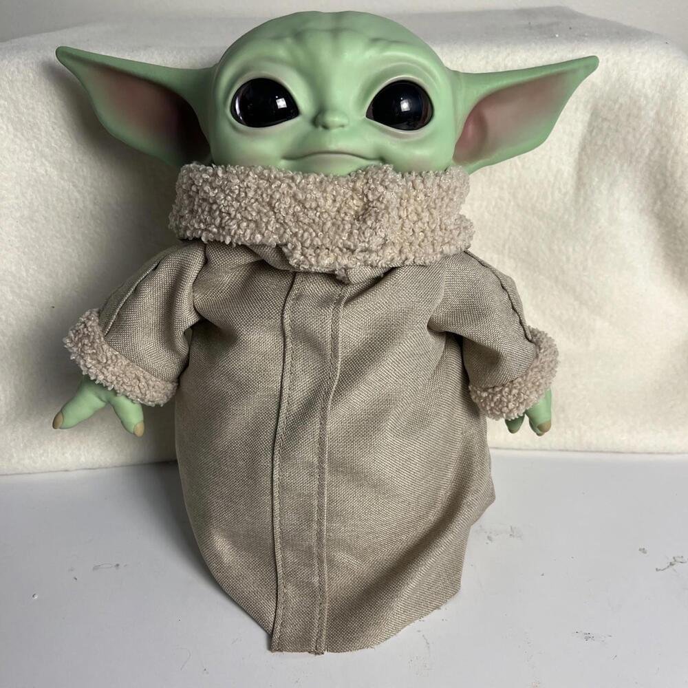 Star Wars Plush Toys, Grogu Soft Doll From the Mandalorian, 11-In Figure